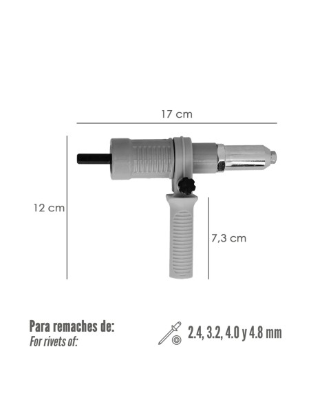 Kit remachadora para taladro WOLFPACK 02320163