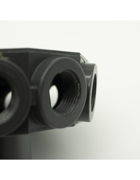 Colector filtro piscina ASTRAL 1" 12 crepina D.63mm 4404010122