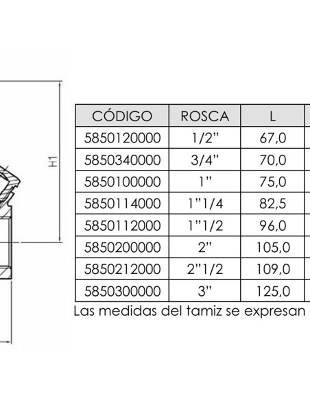 Valvula reductora presion PARETA H-H  ¾"  5850340000