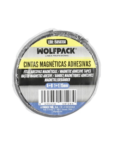 Cinta magnetica WOLFPACK adhesiva A+B+1M 15mm...
