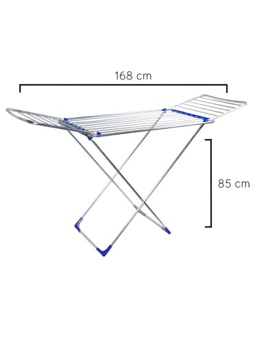 Tendedero ORYX plegable aluminio con alas 05160500