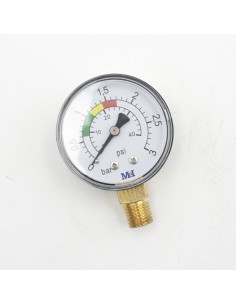 Manometro filtro piscina MEI 0-3bar toma vertical ¼"...