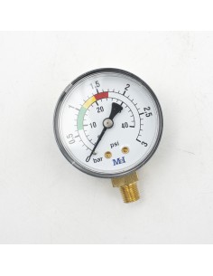 Manometro filtro piscina MEI 0-3bar toma vertical  1/8"...