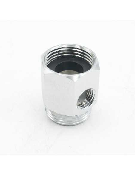 Conexion osmosis/purificador OSM te alargadera M-H-H ¾"-¼"-¾" RO2069