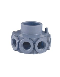 Colector filtro piscina ASTRAL 50mm   8 crepinas  ¾" 00624