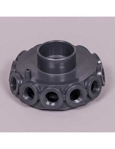 Colector filtro piscina ASTRAL 63mm 12 crepinas...