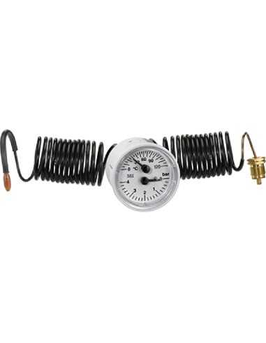 Termohidrometro caldera MEI 0-120ºC y 0-6bar...