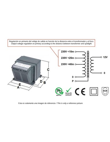Transformador piscina SEVEIN 300W seguridad PT300