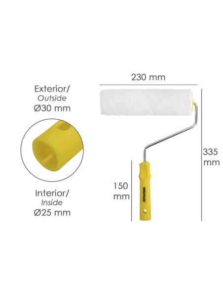 Rodillo pintar WOLFPACK pladur 230mm 12030162