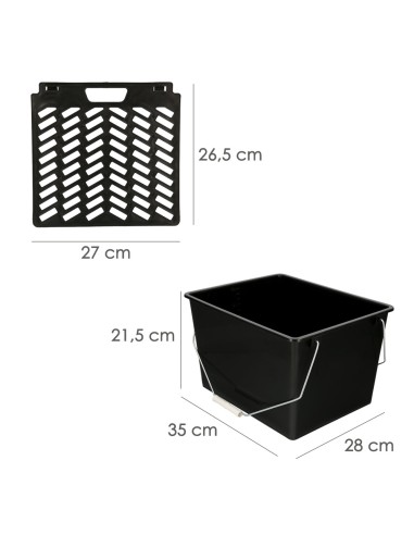 Cubeta pintar WOLFPACK 15lt con rejilla 12020150