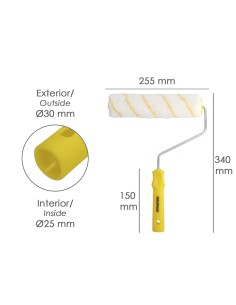 Rodillo pintar WOLFPACK antigota 250x40mm 12030124 2