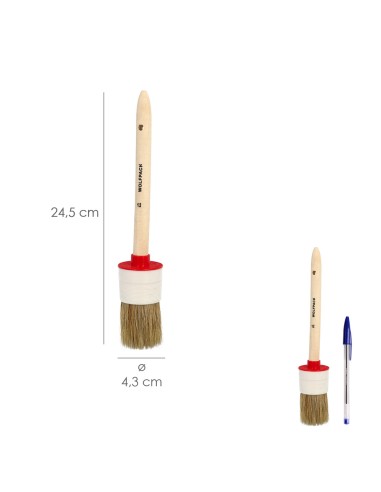 Brocha pintar WOLFPACK brico redonda cerda...