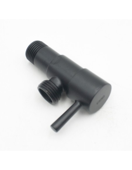 Grifo lavapies ducha piscina CRM redondo negro R-GRLRD12-NG