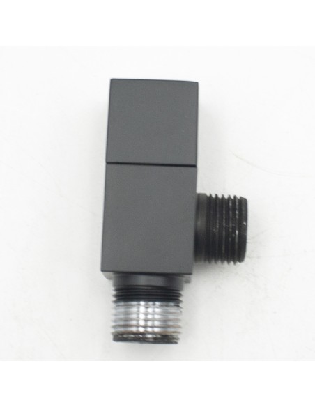 Grifo lavapies ducha piscina CRM cuadrado negro R-GRLCD12-NG