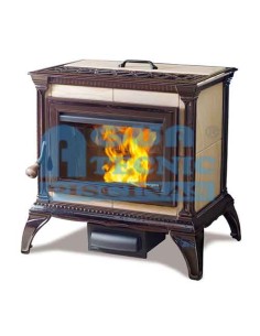 Estufa pellet HERGOM Heritage 13.6 kw marron