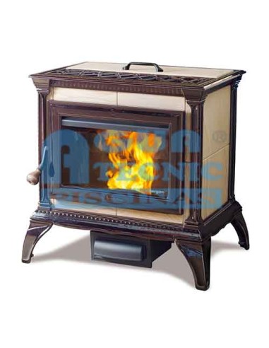 Estufa pellet HERGOM Heritage 13.6 kw marron