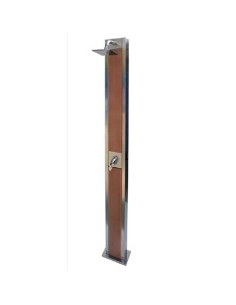 Ducha AQA 87M inoxidable/madera 87MB17