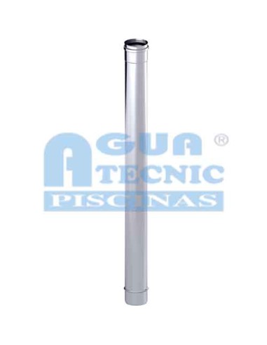 Tubo CHIM simple 150 mm 0.50 mt AISI304