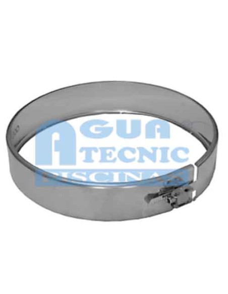 Abrazadera CHIM   80mm p/union AISI304 (p/tubo doble)