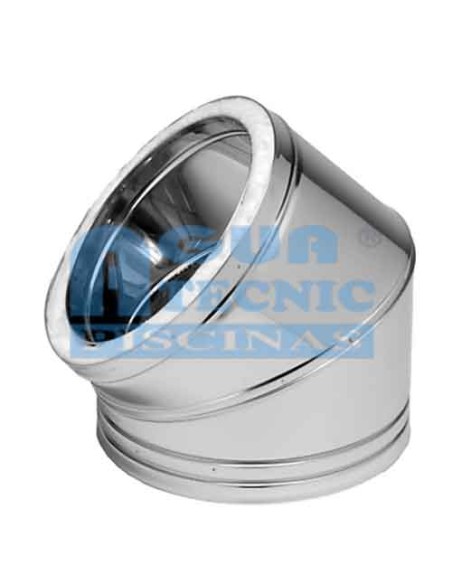 Codo CHIM   80 mm 45º int/AISI316L ext/AISI304