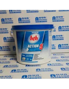 Cloro tabletas HTH 5 acciones 5 kg T-200 gr K801765H8