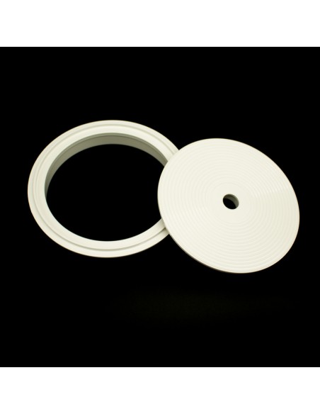 Marco tapa skimmer piscina ASTRAL marco circular y tapa 4402010105 blanco
