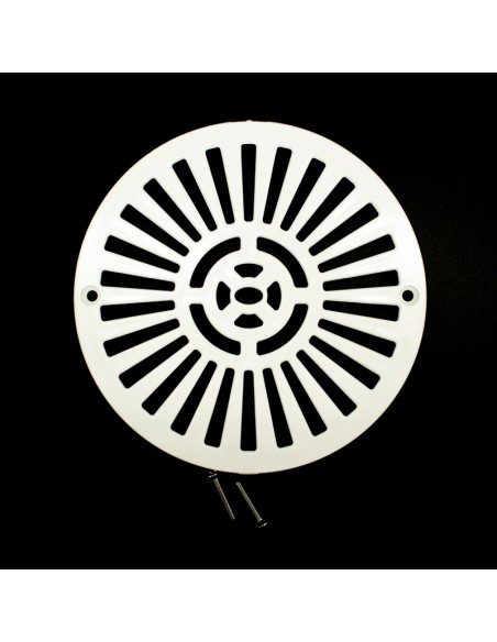 Reja sumidero ASTRAL circular mod. 2" prefabricada 4402021102 - Blanco