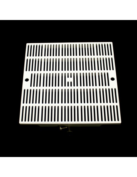 Reja sumidero piscina ASTRAL cuadrada 252x252mm plastico 4402021801 Blanca