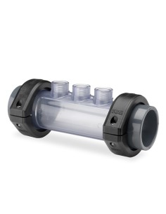 Portaelectrodos visor PVC-U HIDROTEN 50mm PN6  3x½"...