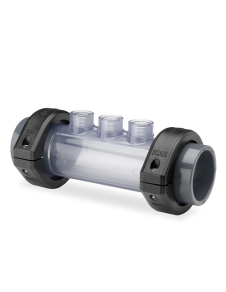 Portaelectrodos visor PVC-U HIDROTEN 50mm PN6 3x1/2" 101N500 (presion)