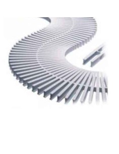 Rejilla rebosadero ASTRAL 245x22mm 11108 blanca