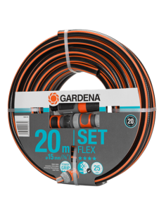 Manguera jardin 15mm GARDENA Comfort Flex 20m 18044-26 +kit 2