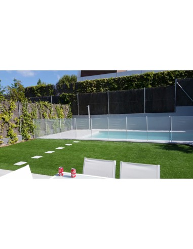 Valla piscina 1220mm - postes 16mm x mt - Blanca