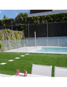 Valla piscina 1220mm - postes 30mm x mt - Blanca