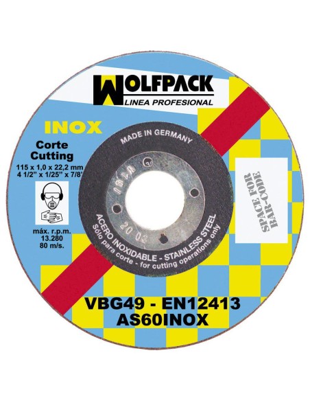 Disco corte 115 - inoxidable