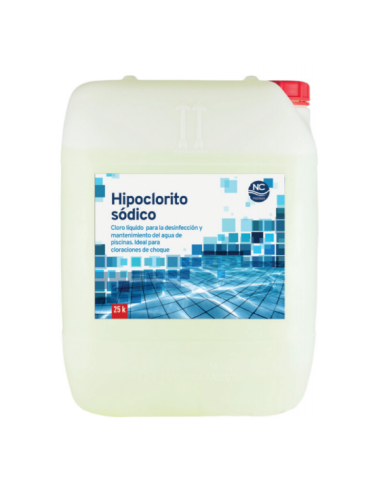 Hipoclorito sodico  garrafa 20lt NEW CHEM especial agua potable 150gr/lt