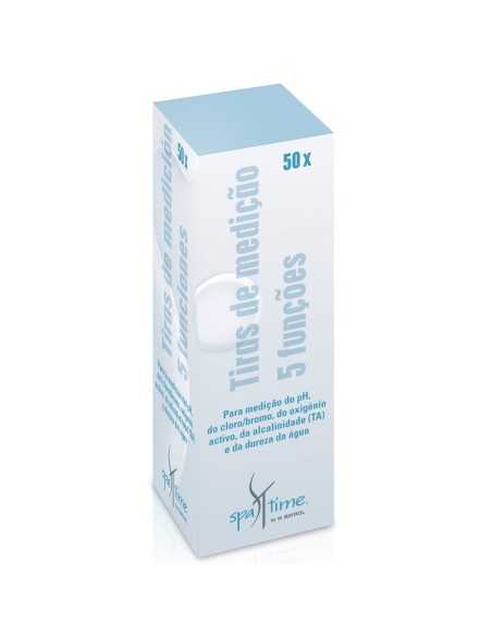 Analizador agua piscina BAYROL SpaTime 2882221 tiras ph/cl/br/alc/dureza