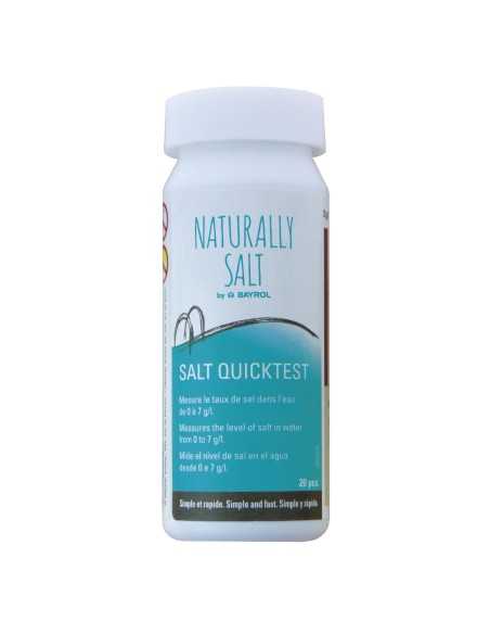 Analizador agua piscina BAYROL Naturally Salt SalQuick Test 288223 tiras sal