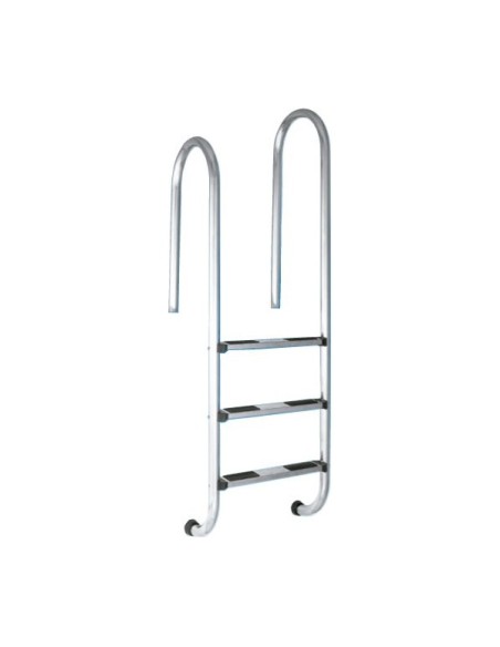 Escalera inoxidable piscina AISI304 muro asimetrica 3 P
