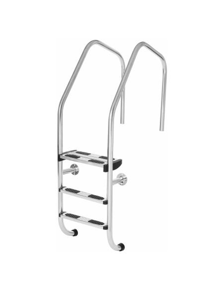 Escalera inoxidable piscina AISI316 overflow 3 P