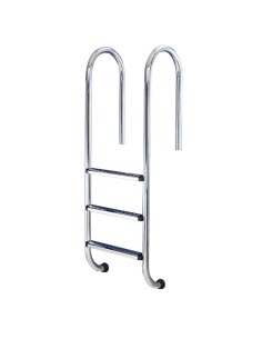 Escalera inoxidable piscina AISI304 muro 2 P