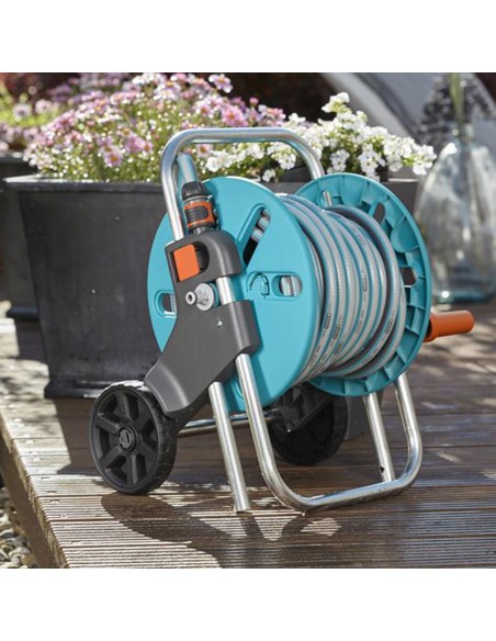 Carro portamanguera jardin GARDENA Aquaroll S 18500-20