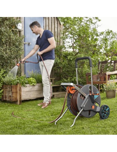 Carro portamanguera jardin GARDENA Aquaroll L...