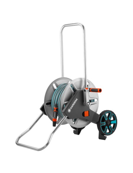 Carro portamanguera jardin GARDENA metal M 18543-26 +mang