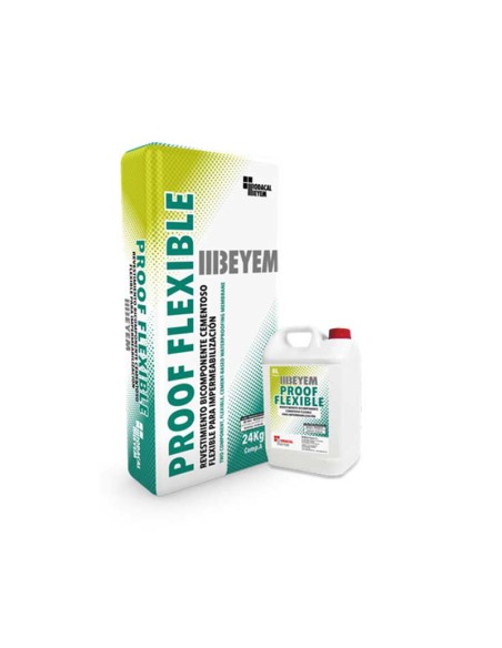 Cemento impermeable 32kg     BEYEM Proof Flexible - Gris