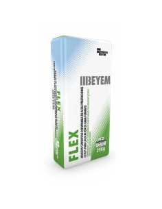 Cemento cola C2TES1 25kg BEYEM Flex blanco
