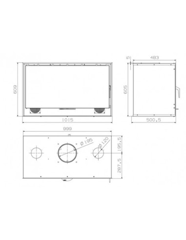 Chimenea HERGOM Sere 100 c/ventilador 2010972