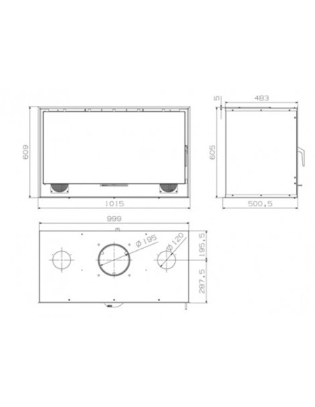Chimenea HERGOM Sere 100 c/ventilador 2010972