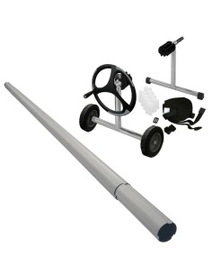 Enrollador manta termica piscina D.  80mm L.6.00-8.00mt...