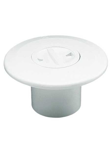 Boquilla aspiracion piscina hormigon ASTRAL toma limpiafondos D.63mm PN6 00300 Blanca